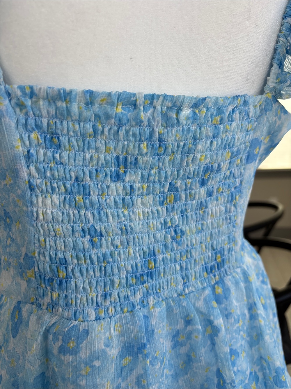 ASTR the Label Midsummer Dress in Blue Floral M - Picture 10 of 15